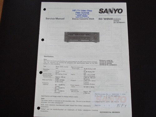 Original service manual - original,