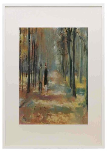 Paar wald spazieren kleiner - im,