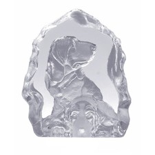 Glas Kristall Figur Hund Dog Dackel Sammlerfigur Glasfigur Dekoration Deko GL280