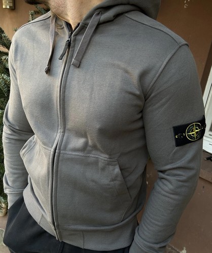 Stone island zip hoodie mit - island,