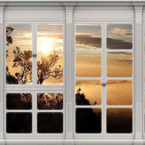 Fensterblick fototapete - 3d,