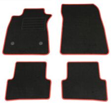 Fußmatten Set für Renault Clio IV 9/16-8/19 Matten Autoteppiche Rand Rot