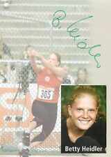 Betty Heidler Autogrammkarte - Deutsche Hammerwurf-Meisterin Eintracht Frankfurt