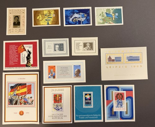 Ddr briefmarken blöcke - ddr,