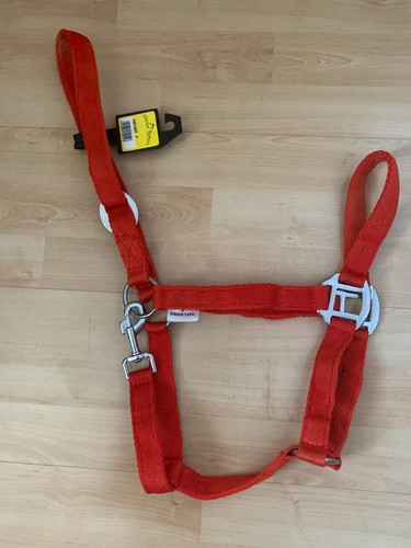 Pferdehalfter nylon rot - nylon,