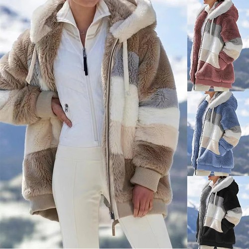 Damen streifen fleece - streifen,