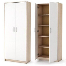 Mehrzweckschrank Kommode Kleiderschrank Stauraumkommode Sonoma weiss 180cm