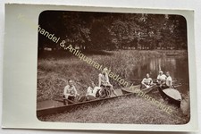 orig. Photo Postcard Rowing
