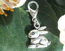 HASEN SILBER ANHÄNGER OSTERHASE HASE CHARM CLASSIC KETTE HALSKETTE KINDER DAMEN 