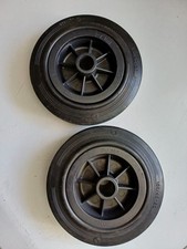 2 Räder d 160mm für Leiterwagen Seifenkiste o Sackkarren aus Vollgummi schwer