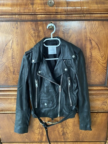 Mango echtlederjacke s - echtlederjacke, gr.