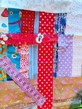 Stoffreste - Stoffstreifen - reine Baumwolle - bunt