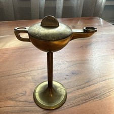 Antike Messing Öllampe Aladin