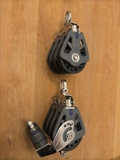 Lewmar Block Set 10-12mm 3 scheibig Groß Schot Segel Mast Rigg Katamaran