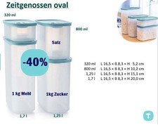 Tupperware Zeitgenossen Eidgenosse Set o. einzeln, 320ml,800ml,1,25L+1,7L Vorrat