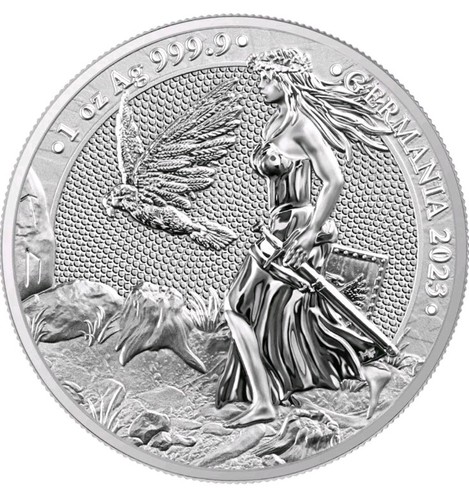 Unze 999 silber germania - 1, /