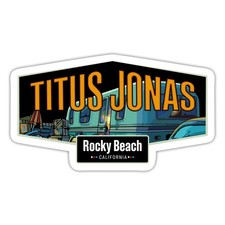 Die drei Fragezeichen Titus Jonas Wohnwagen Aufkleber Sticker, max. 10 x 10 cm