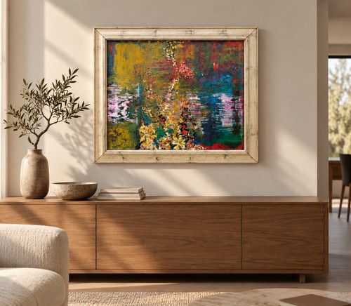 Abstraktes gemälde öl acryl - abstraktes,