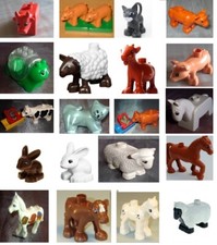 Lego Duplo Bauernhof Tiere Tier Geiß Fohlen Schaf Katze Schwein Kuh Pferd Pony