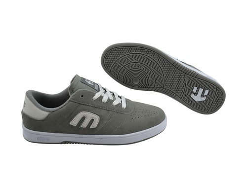 Etnies cut grey - lo-cut, grey/white