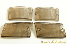VESPA Original Blinkergläser - Schwarz / Vorne & Hinten - PK XL XL2 - Blinker 50