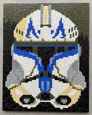 Star Wars Captain Rex Helm Ministeck Bild 265x330 mm UNIKAT  1500 Teile