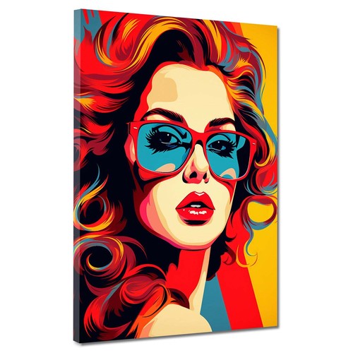 Pop art frau mit - pop,