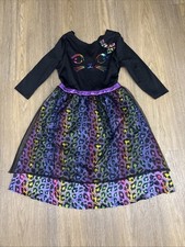 Verkleidung Kostüm Kleid Katze Gr. 128-140 Mädchen