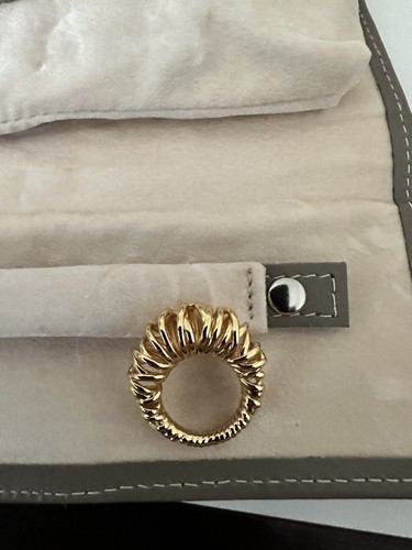 Wire band ring - edelstahl, gold