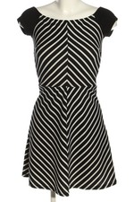 TFNC A-Linien Kleid Damen Kleid Gr. DE 36 schwarz-weiß Casual-Look