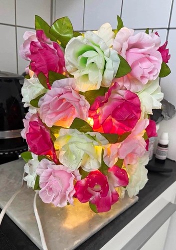 Tischlampe blumen design - tischlampe, blumen-design