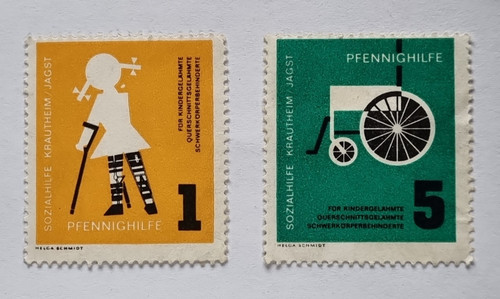 Spendenmarke pfennighilfe - spendenmarke, "pfennighilfe