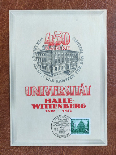 Gedenkblatt ddr 450 jahre - ddr,