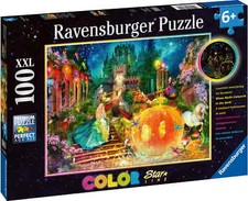 100 Teile Ravensburger Kinder Puzzle XXL Color Star Line Tanz Mitternacht 13357