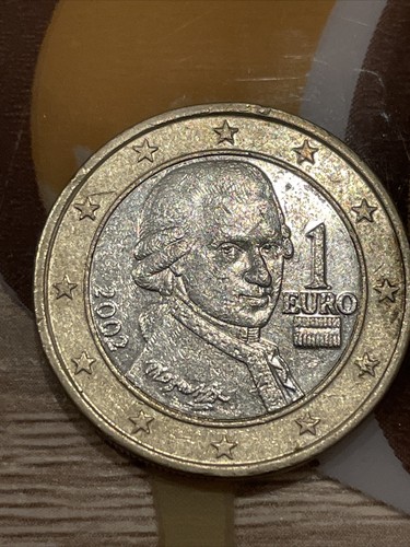 Euro münze mozart 2002 - 1,