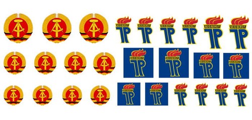 Ddr pioniereisenbahn emblem - ddr,