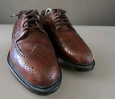 "EXCELLENT" Schuhe Echt Leder TOP Halbschuhe Budapester Gr.42 Braun UVP 109,95€