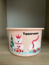 Tupperware Dose Keksdose Weihnachten Bären 600 ml Lachs Neu