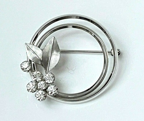Vintage brosche versilbert - vintage,