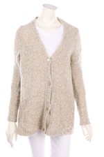 MALIPARMI Strickjacke Cardigan Alpaka S Beige-Töne
