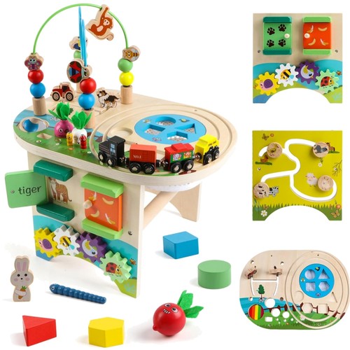 Holztisch lernspielzeug kinder - holztisch,