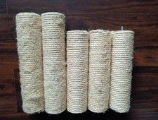 5 Ersatz-Kratzstämme für Katzen Kratzbaum 34,5 + 29 cm höhe ø 7,5 cm Sisalstamm