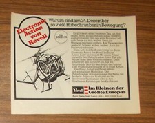Seltene Werbung REVELL H-8003 Polizei-Hubschrauber 1979