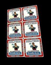 6 Bier Untersetzer /Bierdeckel "Kulmbacher Sandlerbräu"