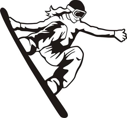 Autoaufkleber snowboard lady - autoaufkleber, snowboard-lady