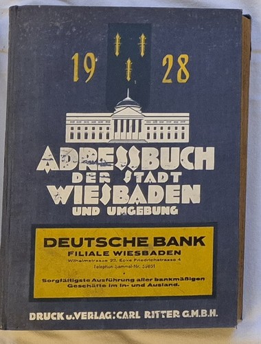 Adr065 wiesbaden adressbuch - adr065,