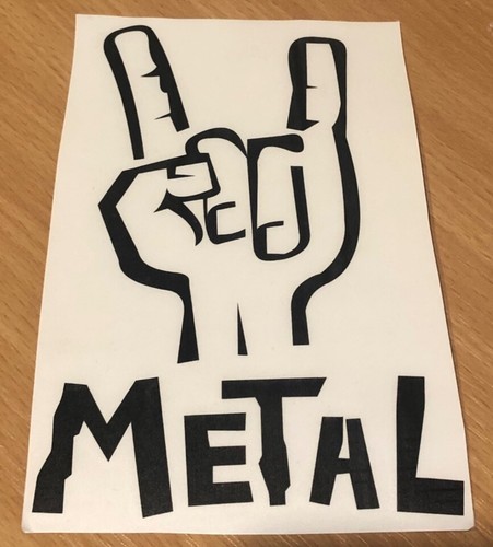 Heavy metal aufkleber - metal, sticker