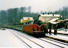 Postkarte: Diesellokomotive