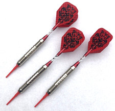 3 Dartpfeile Soft Dart RED