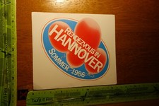 Alter Aufkleber Stadt HANNOVER Rendezvous in 1986